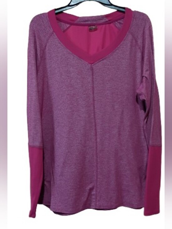 Marmot Tops - Marmot Heathered V-Neck Active Long Sleeve Top